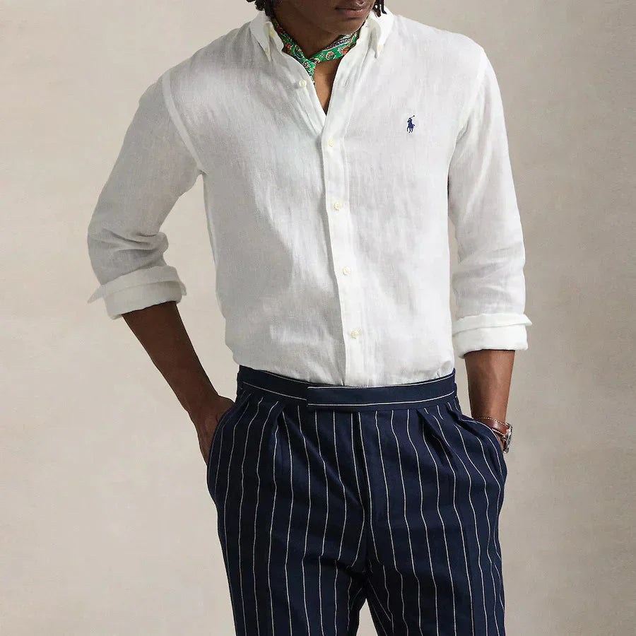 RL White Linen Shirt