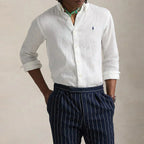 RL White Linen Shirt