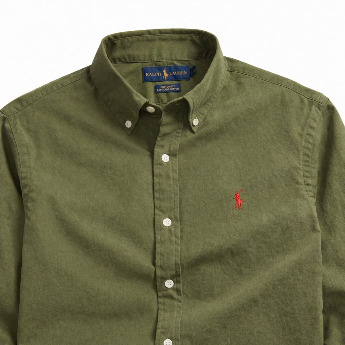 ABD Poplin Olive Green Shirt