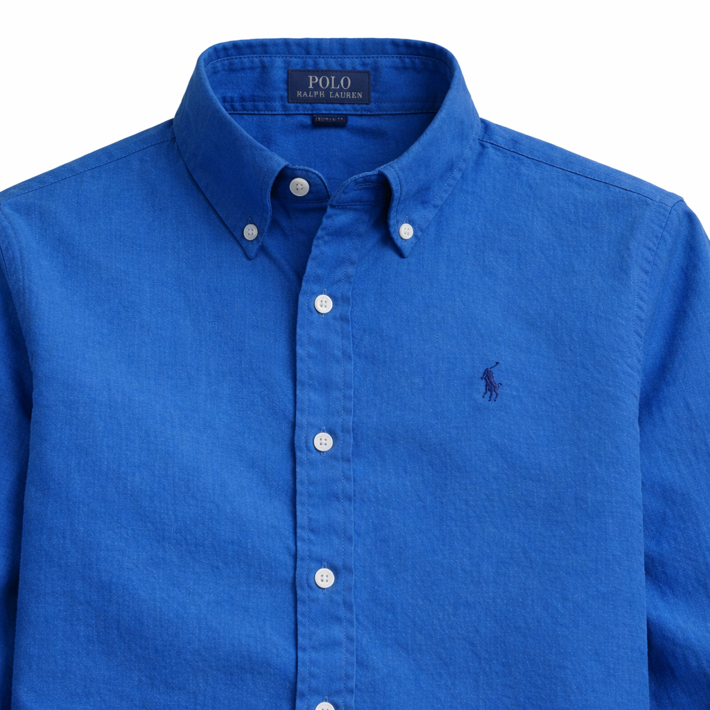 ABD Royale Blue LINEN Shirt