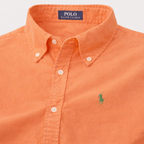 Oxford Orange Shirt Green Logo