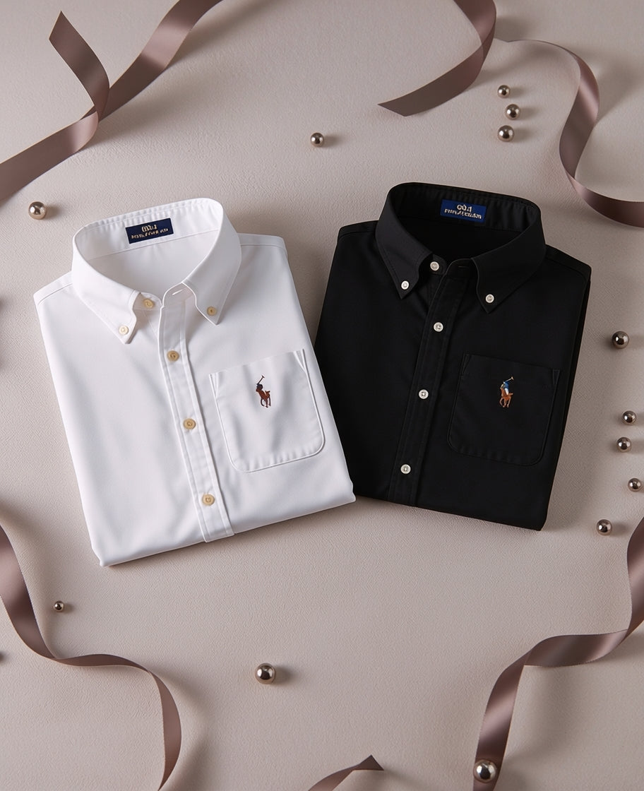 Men RL Polo Linen Cotton Shirts