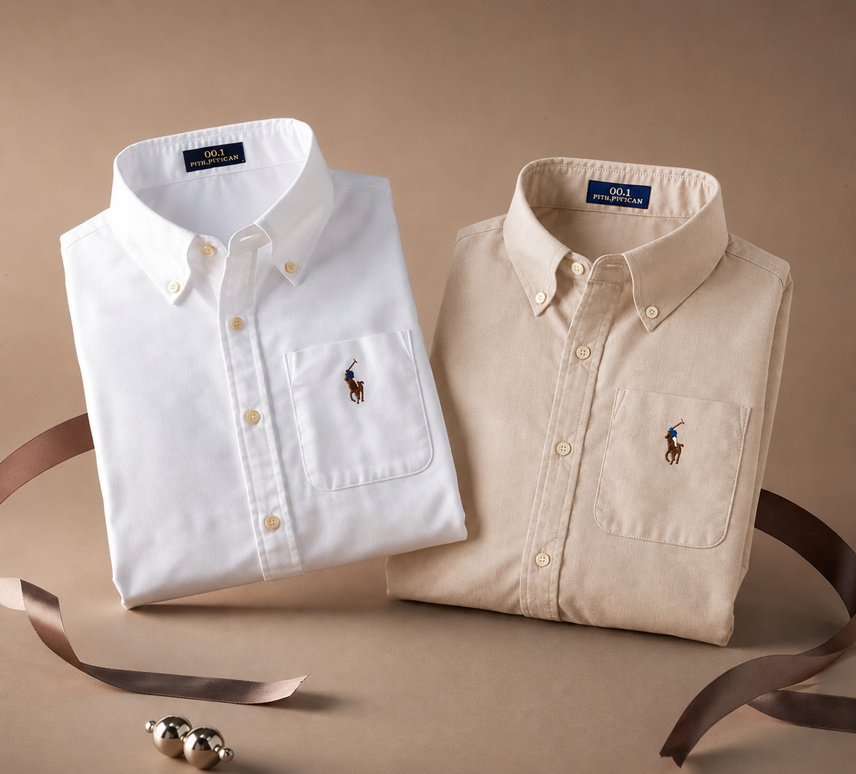 Men RL Polo Linen Cotton Shirts
