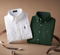 Men RL Polo Linen Cotton Shirts