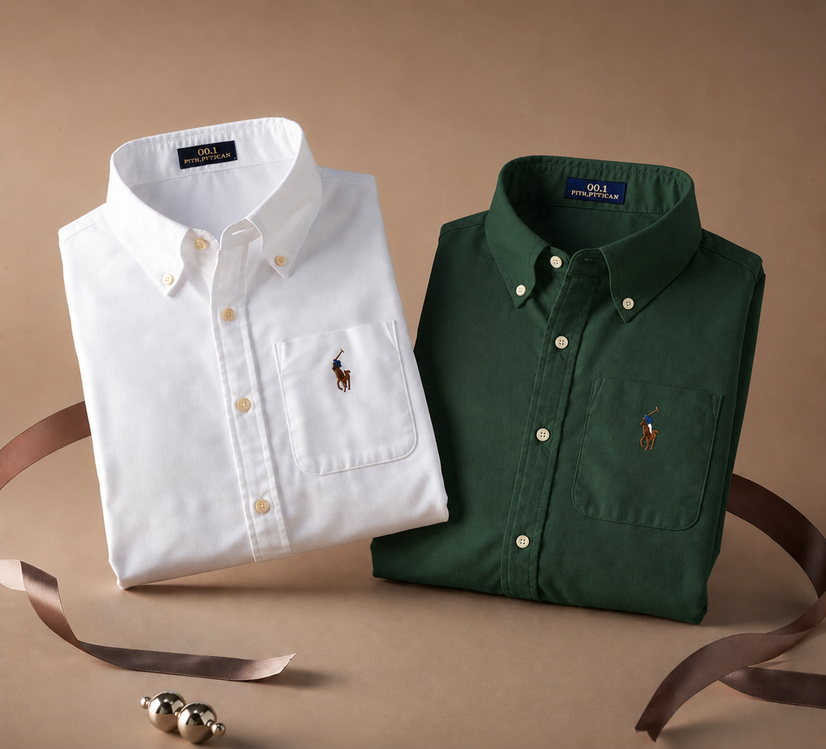Men RL Polo Linen Cotton Shirts