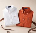 Men RL Polo Linen Cotton Shirts