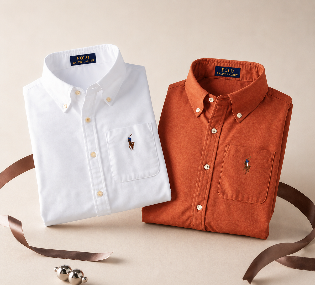 Men RL Polo Linen Cotton Shirts