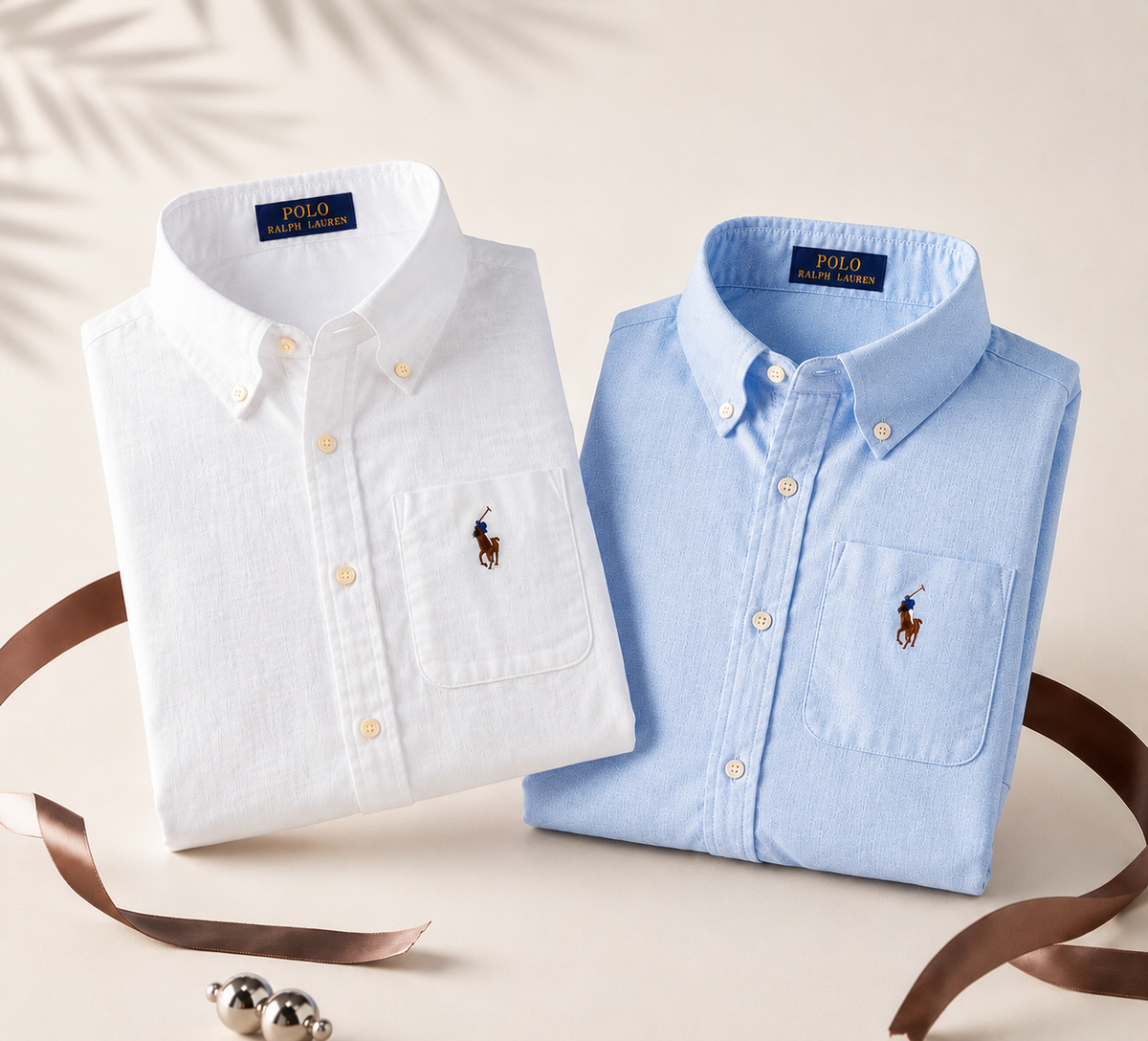 Men RL Polo Linen Cotton Shirts
