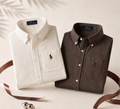 Men RL Polo Linen Cotton Shirts