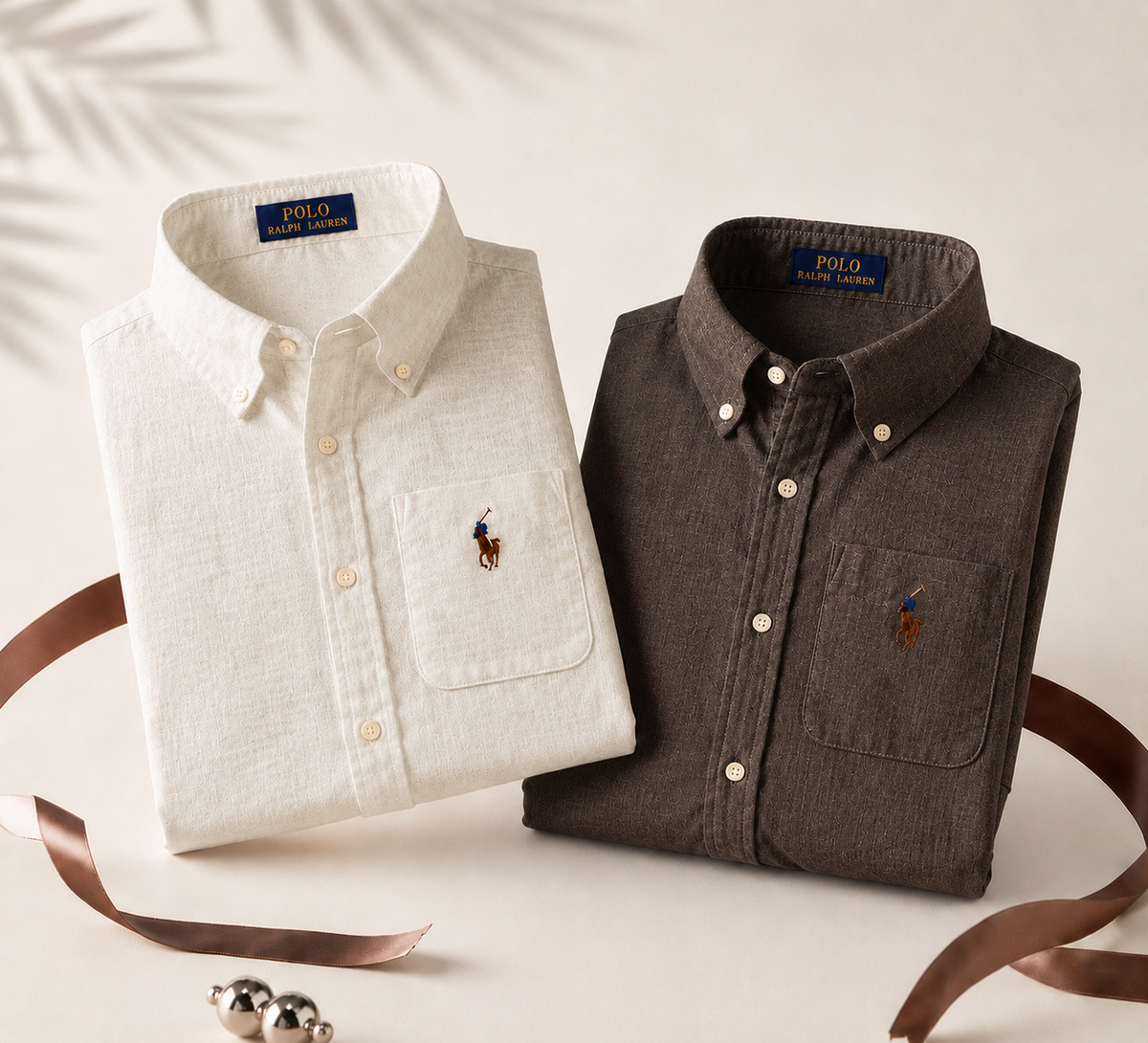 Men RL Polo Linen Cotton Shirts