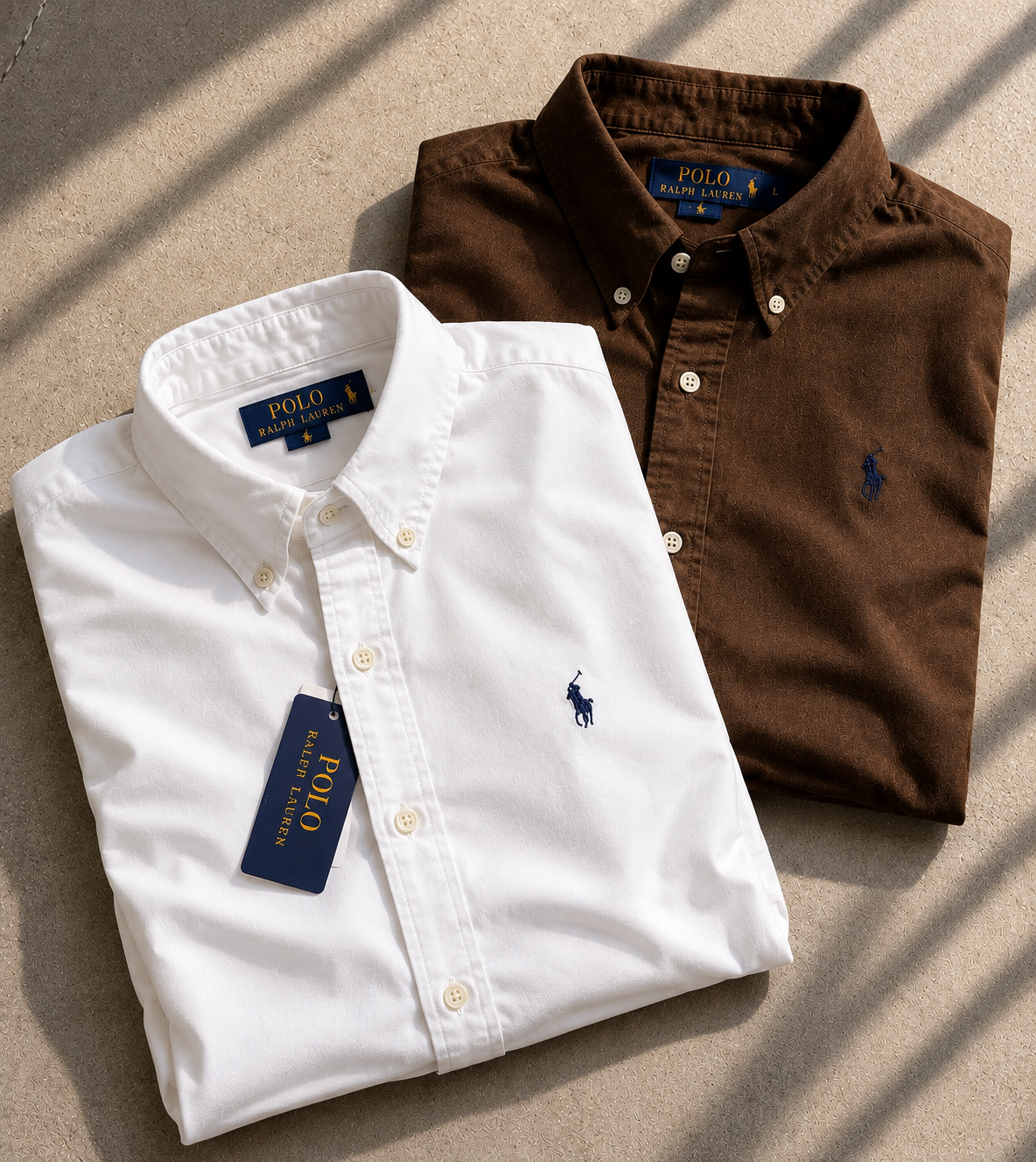 Men RL Polo Linen Cotton Shirts