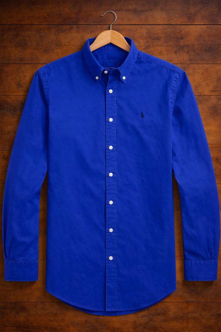ABD Poplin Royale Blue Shirt