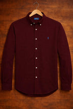 ABD Poplin Wine Shirt